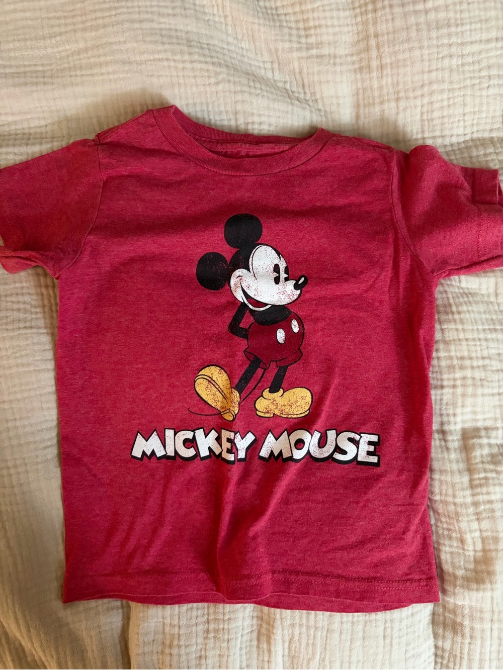 Disney Red Mickey Mouse Graphic Tee